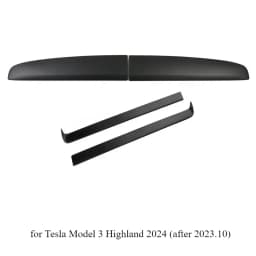 Dashboard Panel for Tesla Model 3 Highland Air Vents White Interior Decorative Shell Cover Sticker Trim Carbon Car Modifications