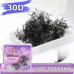 AGUUD 3D-20D Loose Fans Lash Mixed Length Sharp Pointy Stem Promade Volume Fans Eyelash Extension Thin Base Russian Volume Cilio
