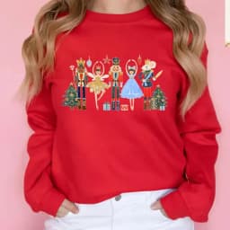 Christmas Nutcracker Y2k Clothes Christmas Sweatshirt Nutcracker Ballet New in Hoodies & Sweatshirts Party Sweater Women Tops
