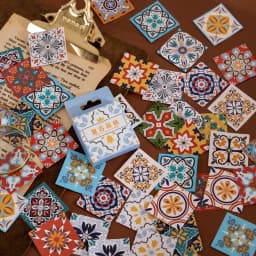 45 Pcs Fresh Flowers Sticker Set Cute Scrapbook Decoration for Kid DIY Arts Crafts Journaling Album Junk Journal