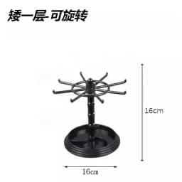 Rotatable Acrylic Display Stand Keychain Jewelry Accessory Holder Earring Necklace Bracelet Chain Storage Organizer
