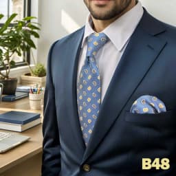 Mens Tie Pocket Square Set Blue Green Classic Business Acceossories Necktie Handkerchief 147cm Paisley Stripes Dots Elegant