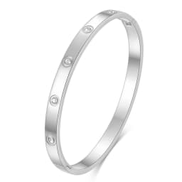 NIBASTAR Hollow Star Bracelets & Bangles For Women Fashion Stainless Steel Sweet Romantic Bracelet Rose Gold Color Jewelry Gift