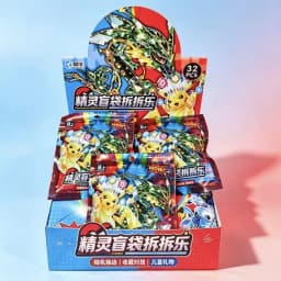 Hot PKM Anime 32pcs Set Pokemon Figures Blind Bag Box Acrylic Pendant Keychain Hanging Decoration Children Toy Peripherals Gift