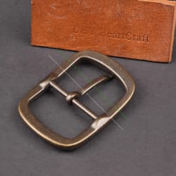 1.5" Antique Brass Belt Buckle Replacement Rectangle Center Bar Metal Buckles for Leather Crafting Belt DIY Hardware Accessory