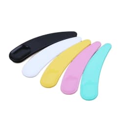 100Pcs Mini Cosmetic Spatula Facial Mask Mixing Sticks Disposable Curved Scoop Eye Cream Makeup Scoop Beauty Tool Accessories