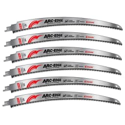 EZARC Arc Edge Wood Pruning Saw Blades 380mm, CRV Japanese Teeth Reciprocating Saw Blade 6TPI for Tree Trimming, Wood Cutting