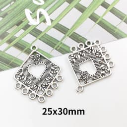 20PCS Retro Ethnic Hanging Head Earrings Connector For Jewelry Making Bracelet Necklace Connecting Link DIY Accessories Supplies