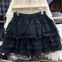 Ballet Style Lace Cake Puffy Black Skirt for Women 2025 New High Waist Loose Casual Lolita Sweet Girl A-line Mini Skirt Chic
