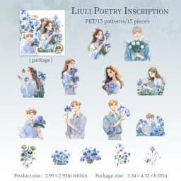 Mr. Paper 4 Style 20 Pcs/ Pack PET Light Retro Japanese And Korean Character Stickers Decorate The Handbook Material