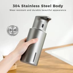 480ml Kitchen Soap Dispenser Automatic Sensor Hand Sanitizer Machine Intelligent Electric Body Wash Soap Dispenser 304 Stainl