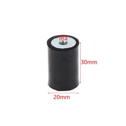 M4 M5 M6 M8 Female Thread Rubber Shock Absorber Anti Vibration Pad Damper-Metal Silentblock Type DD Rubber Mount Flat Base Block