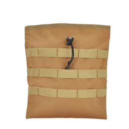 Tactical Roll-up MOLLE Dump Pouch Magazine Recovery Bag Outdoor Drawstring Mag Recycling Storage Pack for Airsoft Hunting Gear