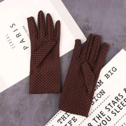 Fashion 1Pair Summer Spandex Elastic Spring Driving Gloves Sunscreen Dots Gloves Women Gloves