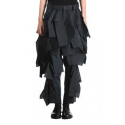 WVGA Spring Autumn New Men's Dark Style Irregular Design Trendy Punk Skirts Pants Niche Chic Casual Slim-Fit Trousers Ins W27579