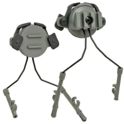 BOOIU Tactical Rail Mounts Headset Fast Helmet Rail Adapter Headset Holder Shooting 360 Rotation Airsoft Helmet Rail Bracket