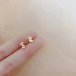 Lovely Small Earrings Piercings Wing Heart Stud Earrings For Women Gold Color 925 Silver Needles Ear Stud Jewelry For Teen Gift