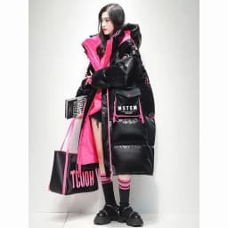 2025 Winter Glossy Waterproof X-long 90% White Duck Down Coat Women Thick Loose Outerwear Warm Down Jacket Hooded Parkas Coats