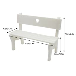 1:12 Dollhouse Mini Park Table Chair Miniature Bench Stool Rocking Chair Dolls House Furniture Accessories Kids Pretend Play Toy