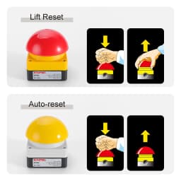 ENMG 1NO Foot/Hand Clapper Switch IP65 EFAK Mushroom Head Emergency Stop Push Button Switch Self-Locking Self-Resetting Anti-Sho