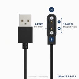 Smart Watch Magnetic Charging Cable USB Charger 2Pin 4Pin 5Pin Power Line For Smartwatch Earphone Glasses Juicer Beauty Devices