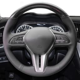 Customized Car Steering Wheel Cover Carbon Fiber Suede Braid For Infiniti QX50 2018-2020 Q50 2018 2019 2020 Q60 2016-2020