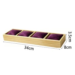 Solid Wood Three-Tiered Tray Bracelet Watch Necklace Pearl Bracelet Pillow Tray Jewelry Storage Rack