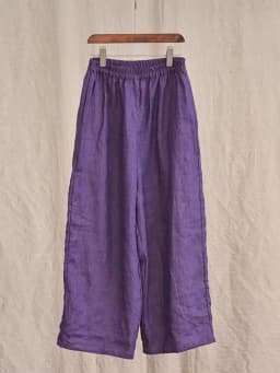 Artistic High-End Hemp Wide Leg Pants Women's Thin Casual Harlan Loose Cotton Linen Nine Point Pants Comfortable Straight Cut