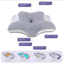Cervical Orthopedic Pillow For Sleep Butterfly Ergonomic Memory Foam Pillow Slow Rebound Comfortable Neck Massage Bed Pillow