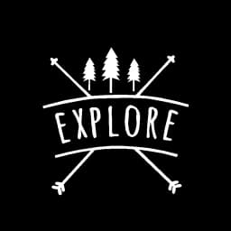Explore In The Forest Cars Decals Tree Silhouette Vinyl Car Stickers For Computer Laptop Or Car Decoration