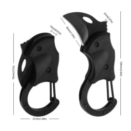 1pc Portable Small Pocket Cutter Carabiner Cutter Box Cutter Keychain Folding Mini Cutter Unboxing Tools