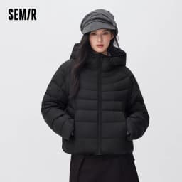 Semir Women Down Jacket 90 Percent Down Fill Water Repellent Loose Fit Hooded Versatile Quilted 2026 New Winter Daily Wear