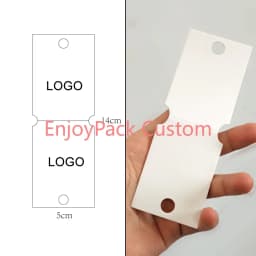 100Pieces Customize Personalize Logo Print Paper Jewelry Thank You Necklace Earring Holder Cards Packing Display Stand Wholesale