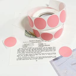 500Pcs Chroma Labels Stickers Color Code Dot Labels Stickers 1 Inch Heart Red, ,Yellow,Blue,Pink,Black,Stationery Stickers