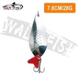 WALK FISH New 16g-28g Metal Spinner Spoon Trout Fishing Lure Hard Bait Sequins Noise Paillette Bait Hard Sequins Spinner
