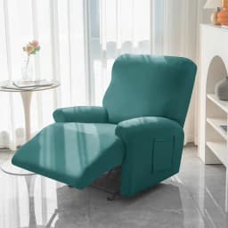 1/2/3 Seater Soft Recliner Sofa Cover Solid Color Simple Single Sofa Slipcover Relax Couch Armchair Protector Case Removable