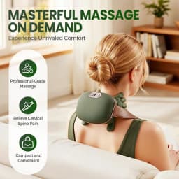 Bionic Finger Neck Shoulder Massager Wireless Neck Cervical Trapezius 4D Kneading Body Back Hand Massage Shawl Brushless Motor