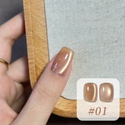 10ML 1-10PCS Winter New Style Hot Selling Black Nails Brown Nails Glass Bead Magnet Cat Eye Nail Polish Nail Set Nail Supplies