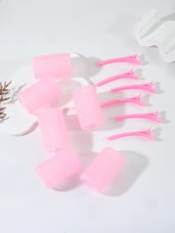 12pcs Curling Tool Set with 6 Non Heat Curlers and 6 Clips, available in multiple sizes Special for real hair wigs
