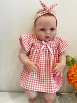 15 Different Styles 50-58cm Silicone Reborn Baby Doll Clothes Hot Sale Dolls Dress With Beautiful Hairband DIY Doll Accessories