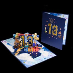 Anniversary Card, Pop Up 1st 18th 21th Birthday Card, Anniversary Number Greeting Cards for Wedding Wife Husband Girlfriend