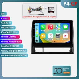 Hizpo Android 14 DSP RDS Carplay 4G WIFI BT GPS Head Unit For Toyota Tacoma 2 HILUX 2005-2015 Car Radio Multimedia Video No DVD