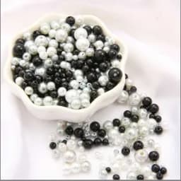 150Pcs Mix Size 3-8mm Beads With Hole Colorful Pearls Round Acrylic Imitation Pearl for DIY Jewelry Making Necklace Bracelet