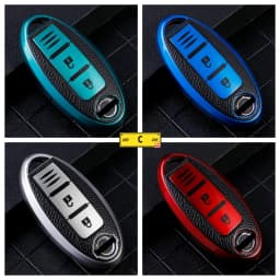 TPU Leather Car Key Case Cover for Nissan Leaf Micra Qashqai J11 J10 X Trail T32 Versa Note Patrol Key Fob Cover Accessories