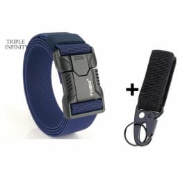 New Aluminum Alloy Quick Release Pluggable Buckle Elastic Belts For Men Durable Tactical Belt Cowboy Outdoor Army Belt Hunting