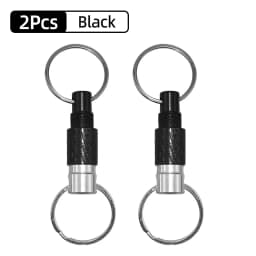Dual Split Detachable Keychains Key Ring Quick Release Portable Metal Key Holder For Handy Outdoor Tool Accessories Mini Buckle