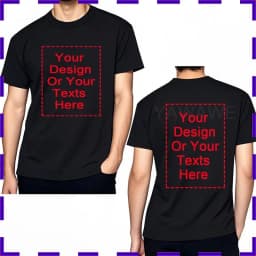 Men Tshirt Your Design Here Cotton Comfortable Unisex Teeshirt Fashion Personalized Summer Top Perfect Gift For Him