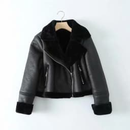 Winter Short Jacket Women's Faux Fur Leather Composite Coat Small Size Fashionable Outerwear Affordable Tailored Goods