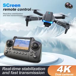 ZNLYRION RC Drone 4K Dual Camera E99 PRO Optical Flow Obstacle Avoidance Foldable FPV Quadcopter Toy for Beginners