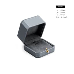 Oirlv Premium Leather Double Ring Couple Box for Wedding Ceremony Engagement Pendant Earrings Necklace Holder Jewelry Gift Box